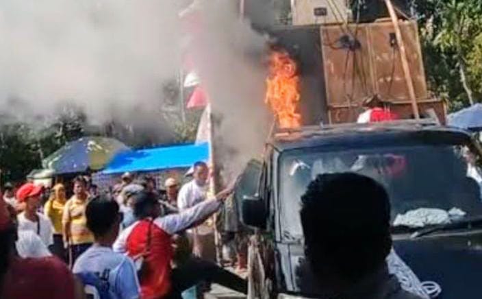 Hari Apes Genset Sound Horeg Mini Terbakar di Pawai Budaya Desa Pejaten Bondowoso 