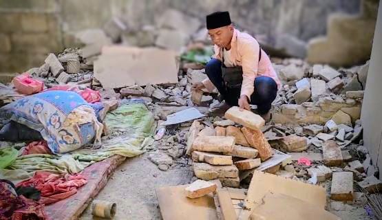 Rumah Rusak di Situbondo Akibat  Guncangan Gempa Banyuwangi Bertambah Jadi 118 Rumah