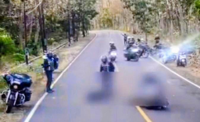 Viral, Rombongan Moge Tabrakan di Jalan Raya Baluran Situbondo, Satu Pengendara Tewas