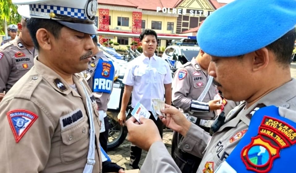 Tak Hanya Masyarakat, Anggota Polres Situbondo Juga Disasar Operasi Zebra Semeru 2025