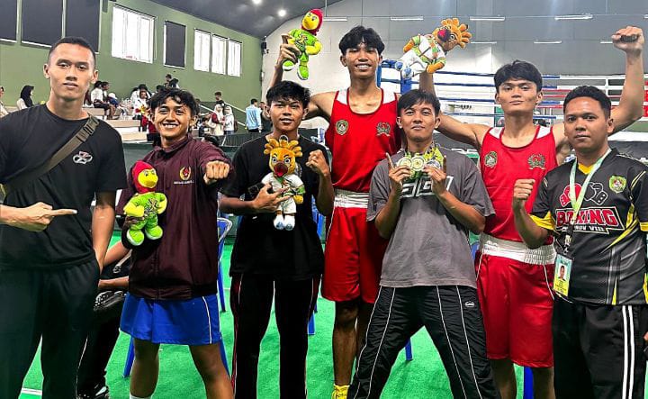 Tinju Bondowoso Borong 4 Medali di Porprov Jatim 2025 Malang Raya