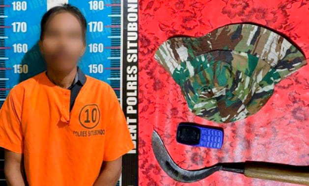 Empat Hari Buron, Pembacok Bapak dan Anak di Situbondo Ditangkap di Tapen Bondowoso