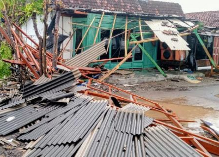 14 Rumah Rusak Diterjang Hujan Angin di Mlandingan Situbondo