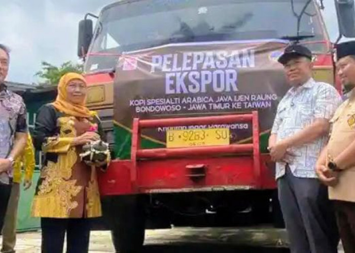 Gubernur Khofifah Lepas Ekspor Perdana Kopi Arabika Java Ijen Raung Bondowoso ke Taiwan