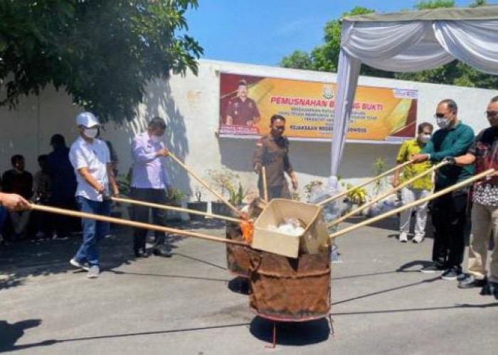 BB 77 Kasus Pidana Inkrah Dimusnahkan Kejari Bondowoso, Terbanyak Narkoba 