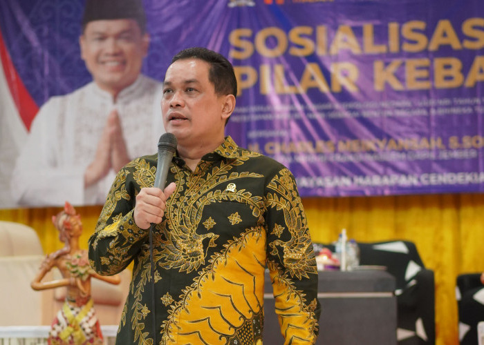 Ratusan Peserta Antusias Ikuti Sosialisasi Empat Pilar Kebangsaan Bersama H. Charles Meikyansah