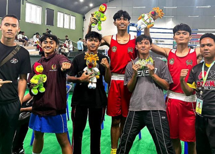 Tinju Bondowoso Borong 4 Medali di Porprov Jatim 2025 Malang Raya 
