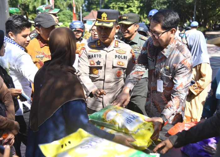 Gerakan Pangan Murah, Polres Bondowoso dan  Situbondo Gelontorkan 80 Ton Beras SPHP