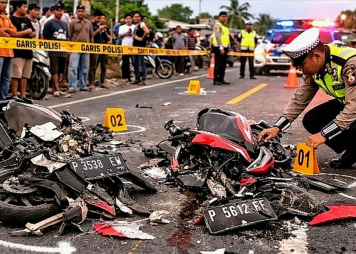 Dua Motor Adu Banteng di Jalur Pantura Situbondo Tewaskan Empat Orang