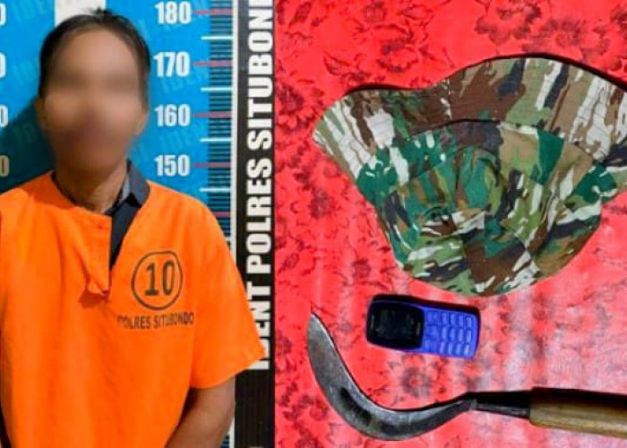 Empat Hari Buron, Pembacok Bapak dan Anak di Situbondo Ditangkap di Tapen Bondowoso
