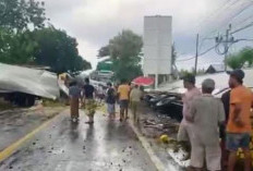 Dua Truk Boks Adu Banteng di Jalur Pantura Situbondo, Tiga Orang Alami Luka 